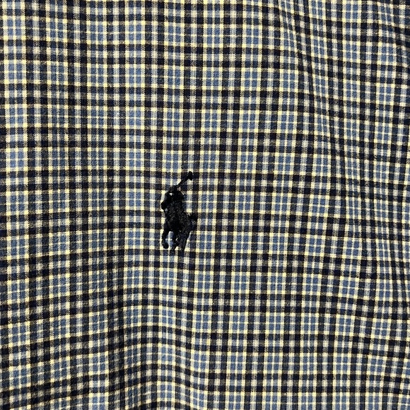Ralph Lauren Classic Fit Multicolored Blue Plaid button-down Casual Dress wear! - Picture 2 of 8